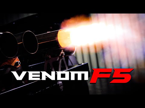 Venom F5 Shoots Fire on Chassis Dyno