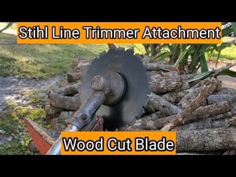 Stihl Line Trimmer Attachments - Wood Cut Blade -Turn Your Line Trimmer to a Branch Cutting Machine.