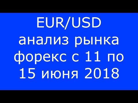 EUR/USD - Еженедельный Анализ Рынка #Форекс c 11 по 15.06.2018. Анализ Форекс.