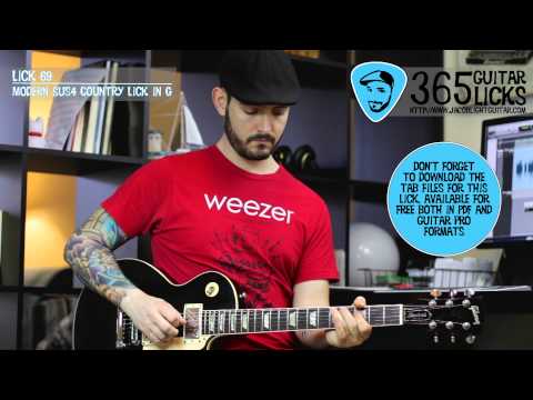Lick 69/365 - Modern Sus4 Country Lick in G | 365 Guitar Licks Project