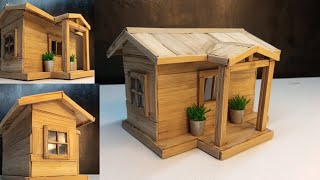 Bamboo House Easy Making Process || बांस से घर कैसे बनांये #bamboocraft#craftvideos#craft