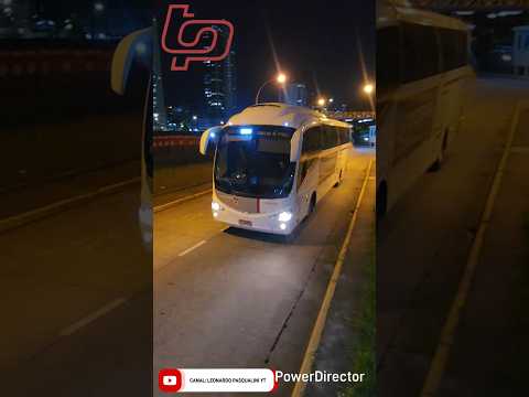 CHEGADA DO ÔNIBUS DE ITARARÉ PARA SÃO PAULO #grupotranspen#saopaulo#busologia #irizar #mercedesbenz