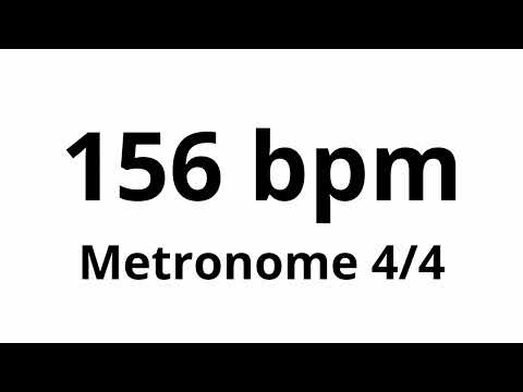156 bpm tempo ' metronome ' 4/4