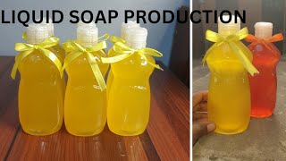 Liquid soap production for home use,sale and sourvenir // Multipurpose liquid soap // Liquid wash