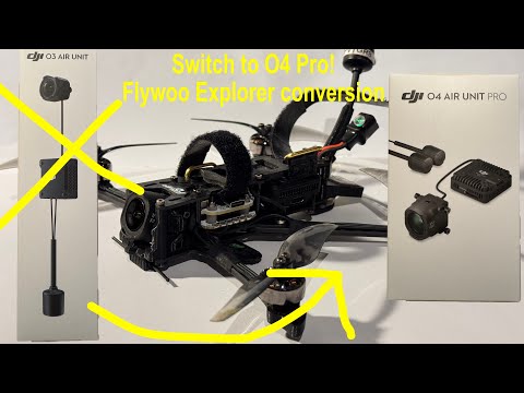 Installing the DJI O4 Pro in Flywoo Explorer 4 LR; First flight and Crash