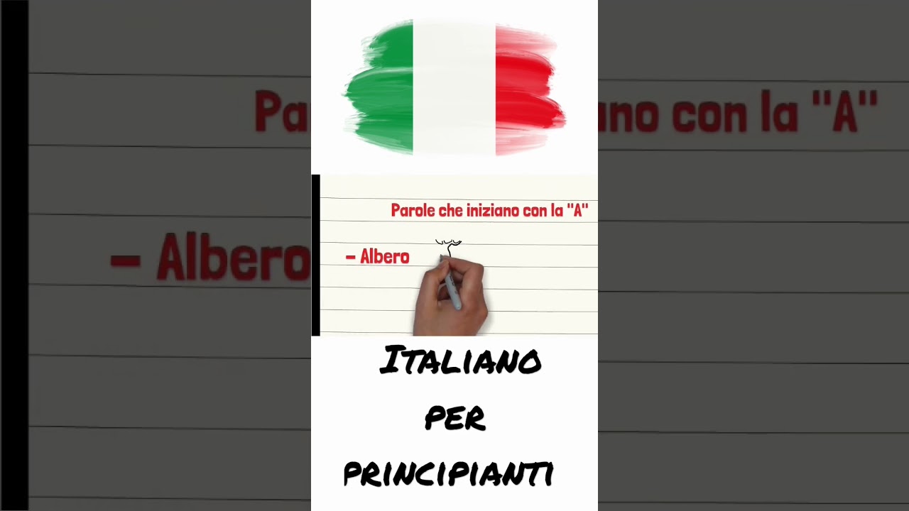 Parole che iniziano per A #learnitalian #languages
