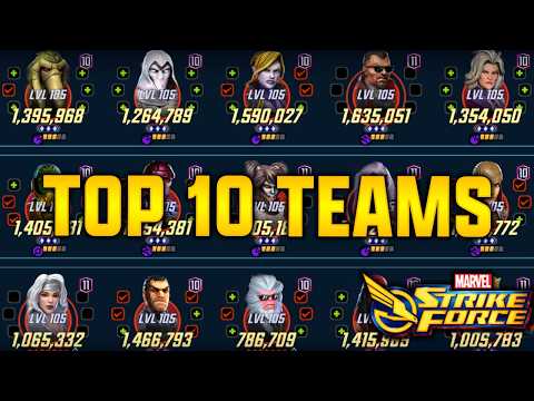 TOP 10 TEAMS IN MARVEL Strike Force - MAY 2025