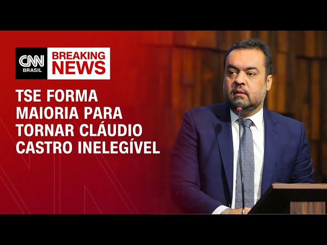TSE forma maioria para tornar Cláudio Castro inelegível | CNN PRIME TIME