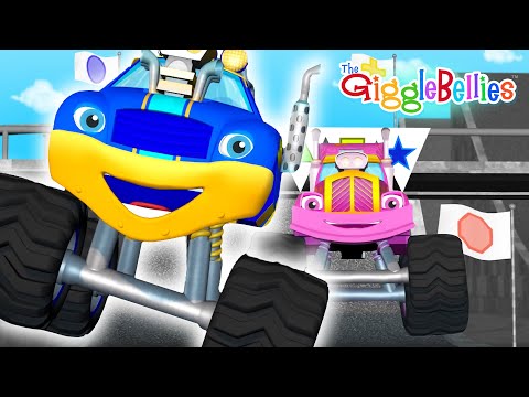 Let's Learn Shapes! | Monster Truck Learning Videos for Kids | GiggleBellies