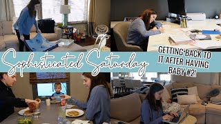 FIRST SATURDAY BACK AFTER HAVING A BABY // Get It All Done With Me and our Newborn