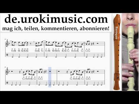 Blockflötenunterricht B. Childish Gambino - Feels Like Summer Noten Lernen um-i995