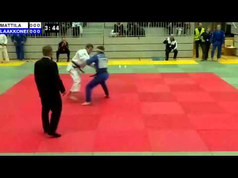 Judo U21 SM 2014: M21-73: MATTILA - LAAKKONEN