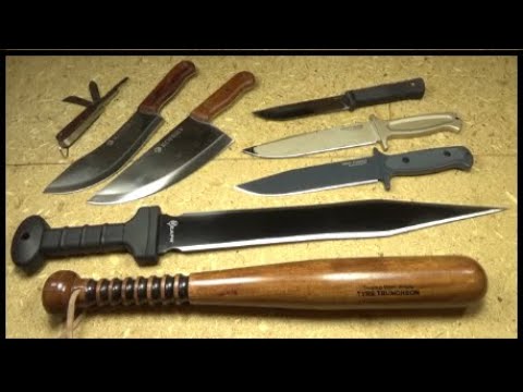 Knife/Gear VLOG #5: Cold Steel Survivalist, Reapr Gladius Machete, Budget Blades, Tire Checker