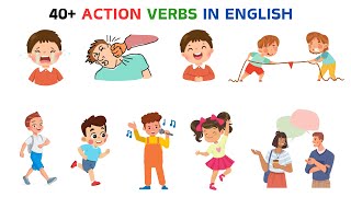 English Vocabulary | 40+ basic action for daily use | basic action verbs | action verbs
