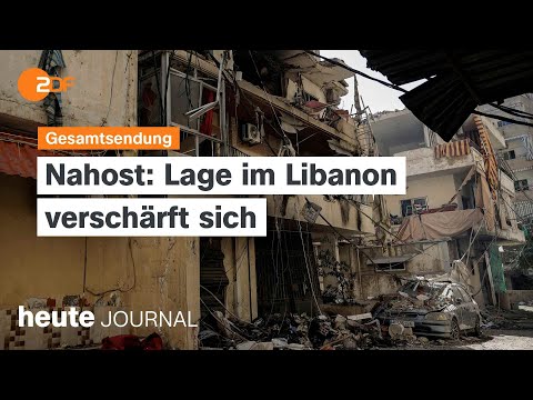 heute journal vom 05.10.2024 Lage in Nahost, Demonstrationen und Gedenken 07. Oktober, Online-Sucht
