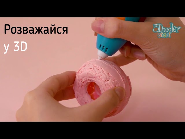 Набір Аксесуарів Для 3D-Ручки 3Doodlerstart - Десерти (48 Стрижнів, 3 Шаблона, 1 Трафарет)