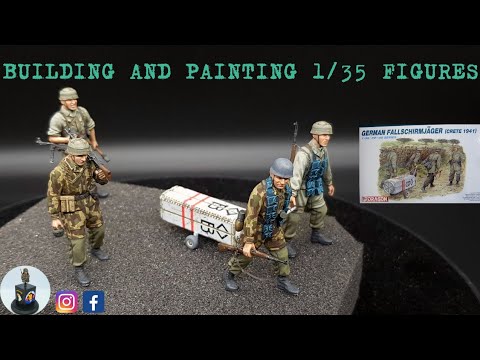 Figure painting tutorial 1/35 scale - German Paratroopers step-by-step guide