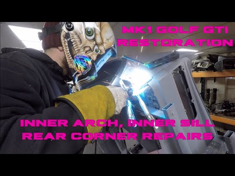 Inner Arch, Sill & Rear Corner Repairs - Golf Episode 17 -1983 Volkswagen Mk1 Golf GTI  Restoration