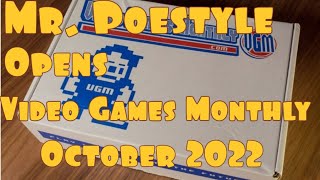 Mr. Poestyle Opens Video Games Monthly For October 2022