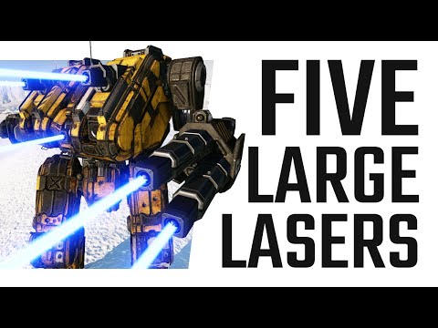Five Large Lasers on the Thanatos - Mechwarrior Online The Daily Dose #1343