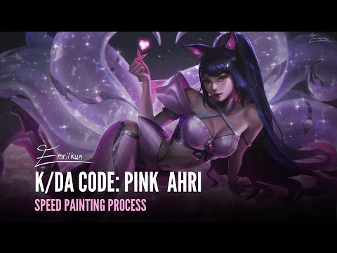 K/DA code:PINK Ahri - League of Legends Splash Art Speedpaint