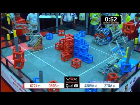 2015 VRC Engr Q68 - 6724 359B vs 4309A 278A - 41 to 37 - VEX Worlds 2015 - Engineering Division