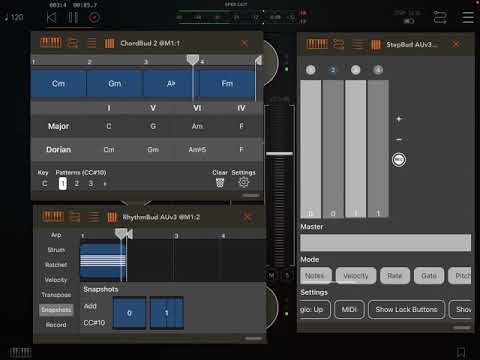 StepBud + RhythmBud + ChordBud 2 — The Song Mode Workflow