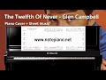 [โน้ตเปียโน] The Twelfth Of Never - Glen Campbell
