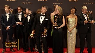 69th Emmys: Black Mirror: San Junipero Press Room Interview video