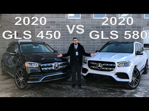 Part of a video titled GLS 450 vs GLS 580 - Mercedes-Benz Edmonton West