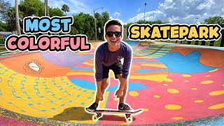 Most COLORFUL Skatepark in FLORIDA! | Pettis Park Skatepark