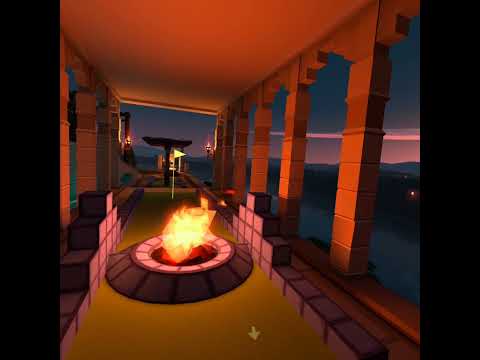 Gardens of Babylon Course at Night - Hard Mode - Walkabout Mini Golf