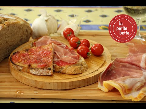 PAN CON TOMATE -  tapas espagnol 🍅🍞