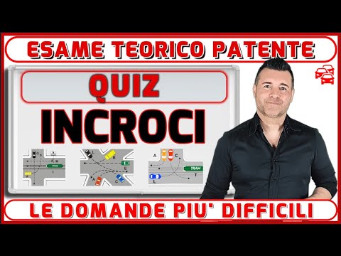 QUIZ INCROCI - LE DOMANDE PIU’ DIFFICILI DELL’ESAME TEORICO PER IL CONSEGUIMENTO DELLA PATENTE