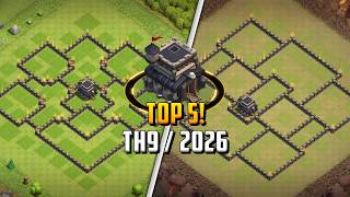 TOP 5! Town Hall 9 (Th9) Ranked Base Layout + Copy Link 2026 | Clash of Clans