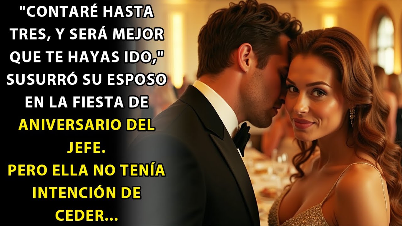 "CUENTO HASTA TRES Y TE VAS," SUSURRÓ LA ESPOSA EN LA FIESTA DE ANIVERSARIO DE SU JEFE...