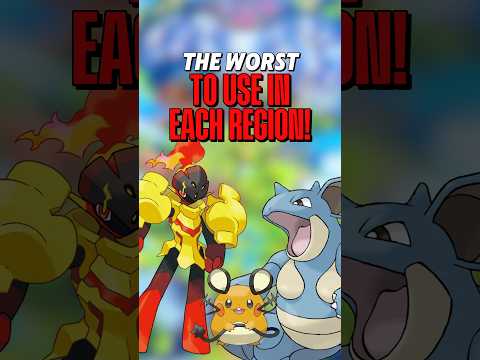 The WORST Pokemon to Use in Each Region!