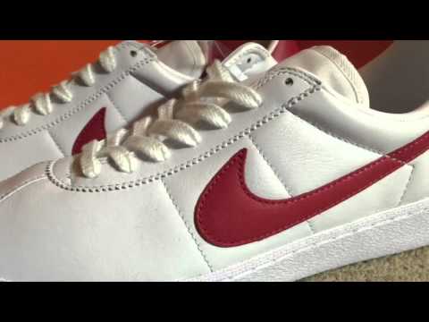 Unboxing Nike Lab Bruin Leather Sneakers, Classic 80s Shoes Back To The Future