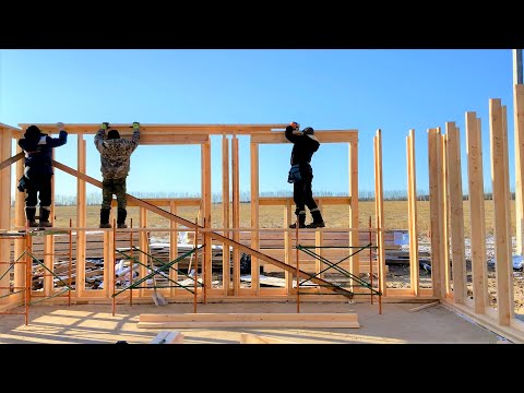 How to build a good quality wooden frame house. Step by step instruction
