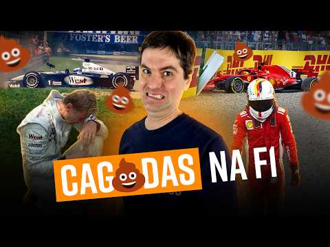 Senna, Mansell, Hamilton, Piquet - Por que até os Campeões erram? As Cag@das mais famosas da F1 #f1