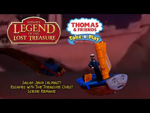 Sodor’s Legend Of The Lost Treasure | Sailor John Almost Escapes With The Chest | Take-N-Play Remake