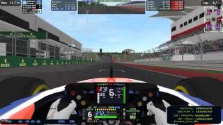 rFactor 2, GP EEUU, RaceF1, Final de infarto