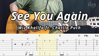 Download lagu Wiz Khalifa ft. Charlie Puth - See You Again Fingerstyle Guitar Cover ( Tab   Chords   Lyrics ) mp3