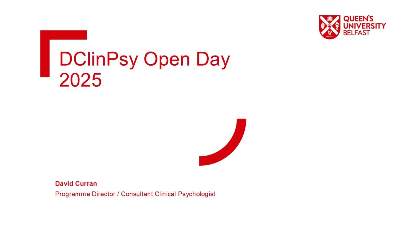 Video Thumbnail: About Our Programme — Dr David Curran, Programme Director