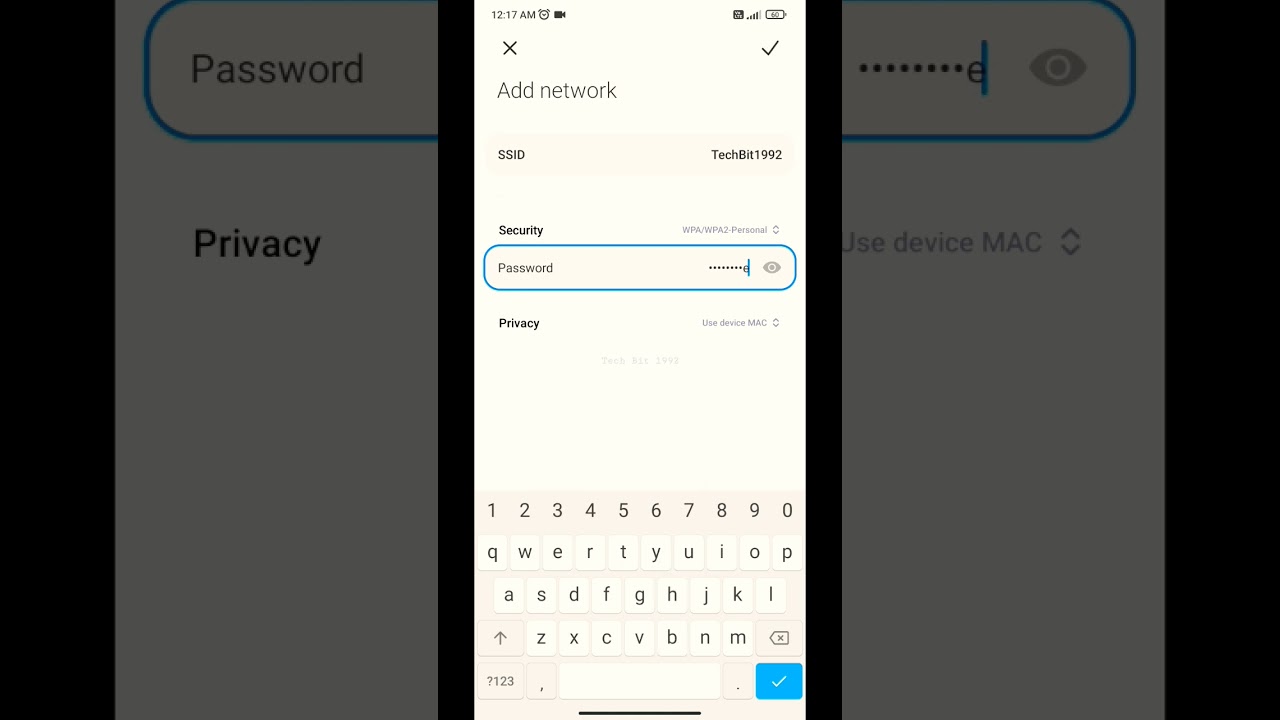 Connect with hidden wifi network