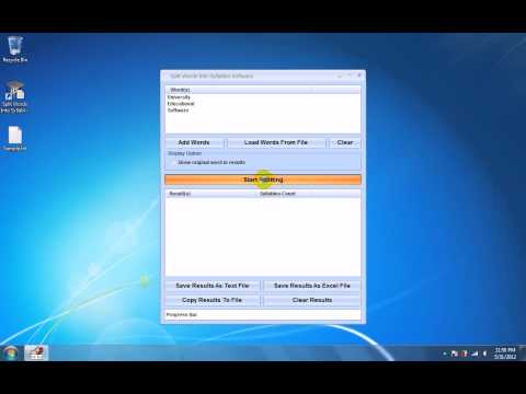 Split Words Into Syllables Software