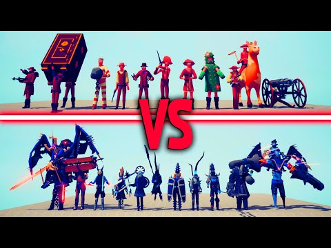 WILD WEST TEAM vs EVIL TEAM | TABS - Totally Accurate Battle Simulator