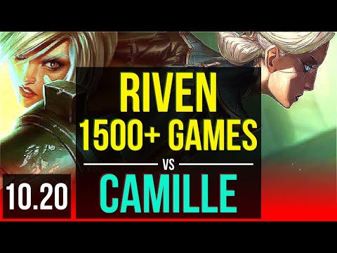 RIVEN vs CAMILLE (TOP) | 4 early solo kills, 1.4M mastery points, 1500+ games | EUW Diamond | v10.20