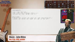🎸 Music - John Miles Guitar Backing Track with chords and lyrics