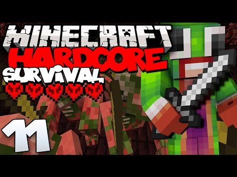 Minecraft: Hardcore Survival "NEAR DEATH!" | Ep. 11
